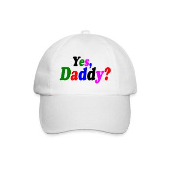 Yes dadddy - Baseballkappe - Weiß/Weiß - Vorne