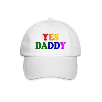 Yes daddy - Baseballkappe - Weiß/Weiß - Vorne
