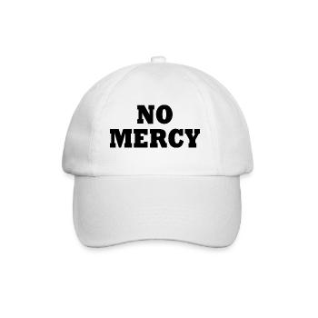 No mercy - Baseballkappe - Weiß/Weiß - Vorne