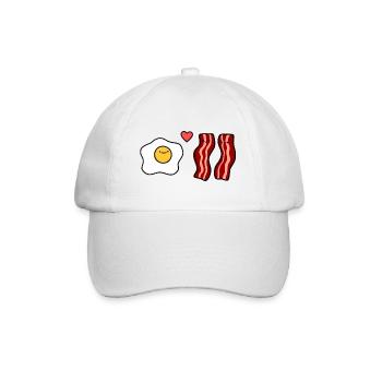 Speck und Ei - Baseballkappe - Weiß/Weiß - Vorne