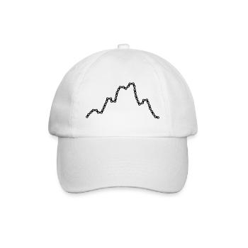 Cycling Bikelife Cyclist Roadcycling Uphill Climb - Baseballkappe - Weiß/Weiß - Vorne