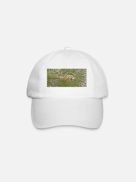 Das Sommerbad des Tigers - Baseballkappe - Weiß/Weiß