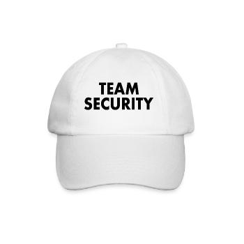 Team security - Baseballkappe - Weiß/Weiß - Vorne