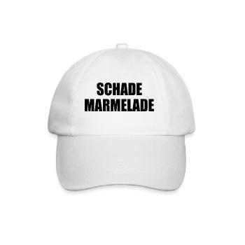 Schade Marmelade - Baseballkappe - Weiß/Weiß - Vorne