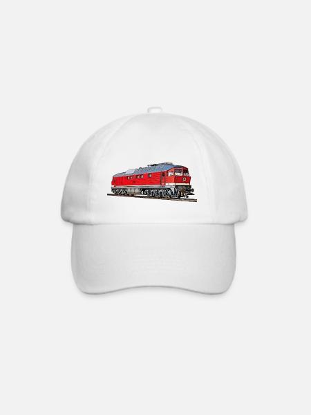 Diesellokomotive BR 232 - Baseballkappe - Weiß/Weiß