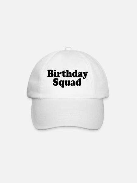 Birthday squad - Baseballkappe - Weiß/Weiß