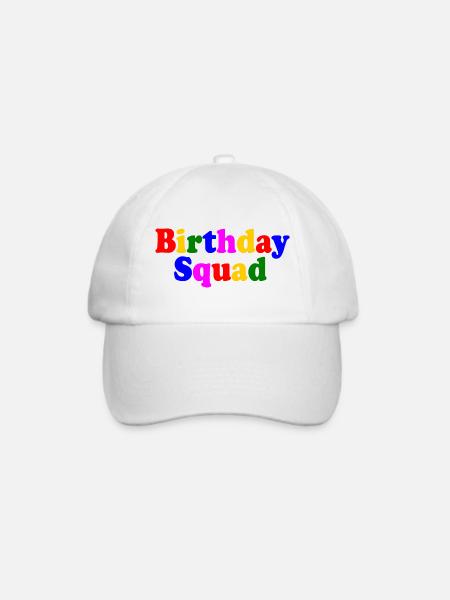 Birthday squad - Baseballkappe - Weiß/Weiß