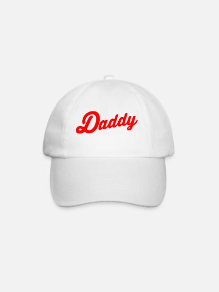 Daddy - Baseballkappe - Weiß/Weiß