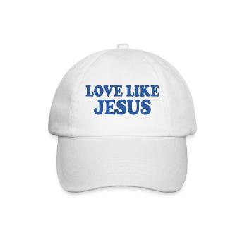 Love like jesus - Baseballkappe - Weiß/Weiß - Vorne