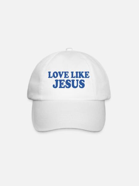 Love like jesus - Baseballkappe - Weiß/Weiß
