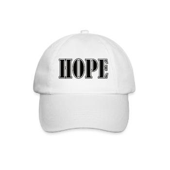 Hope - Baseballkappe - Weiß/Weiß - Vorne