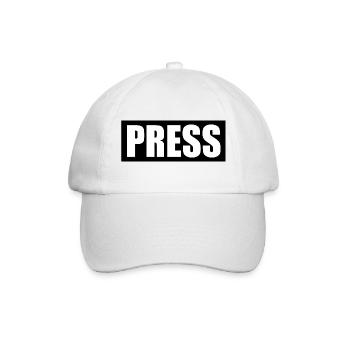 Press - Baseballkappe - Weiß/Weiß - Vorne