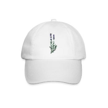 Lavendel - Baseballkappe - Weiß/Weiß - Vorne