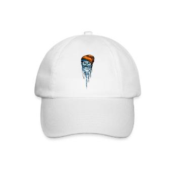 Snowboarder - Baseballkappe - Weiß/Weiß - Vorne