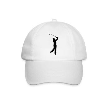 golfer - Baseballkappe - Weiß/Weiß - Vorne