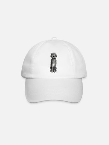 Süßer Irischer Wolfshund - Baseballkappe - Weiß/Weiß