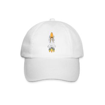 Space Shuttle - Baseballkappe - Weiß/Weiß - Vorne