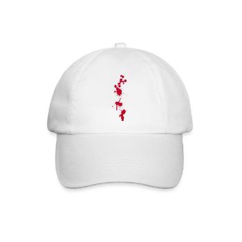 Blutflecke Spritzer Halloween Zombies OP-Saal Arzt - Baseballkappe - Weiß/Weiß - Vorne