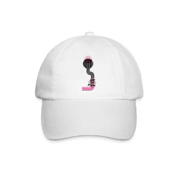 Live Your Passion - Baseballkappe - Weiß/Weiß - Vorne