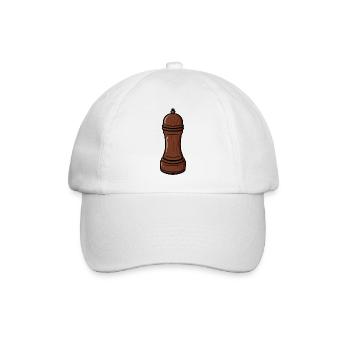 Pfeffermühle Salzmühle Pfefferstreuer Pfeffer Salz - Baseballkappe - Weiß/Weiß - Vorne