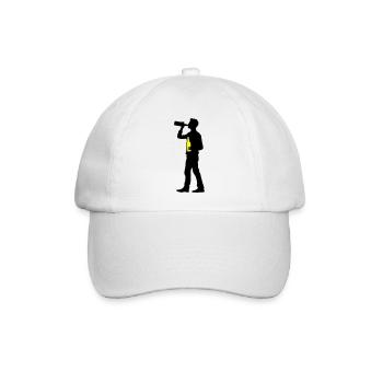 Trinker Bier - Baseballkappe - Weiß/Weiß - Vorne
