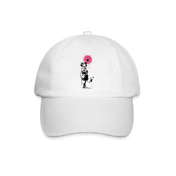 Streetart Mädchen 4534923 - Baseballkappe - Weiß/Weiß - Vorne