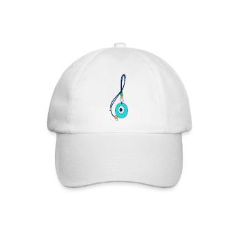 Nazar-Amulett böse Blicke - Baseballkappe - Weiß/Weiß - Vorne