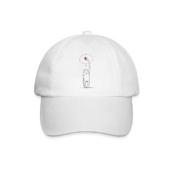 Affe Primat Dschungelbewohner Niedlich Urwald  - Baseballkappe - Weiß/Weiß - Vorne