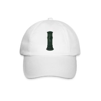 Taurin-Brunnenkopf mit Düse - Baseballkappe - Weiß/Weiß - Vorne