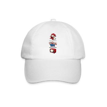 Bla Bla Bla - Baseballkappe - Weiß/Weiß - Vorne