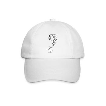 Feder Füller Tinte - Baseballkappe - Weiß/Weiß - Vorne