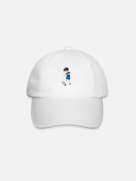 Soccer - Baseballkappe - Weiß/Weiß