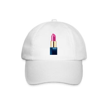 Smiley Lipstick - Baseballkappe - Weiß/Weiß - Vorne