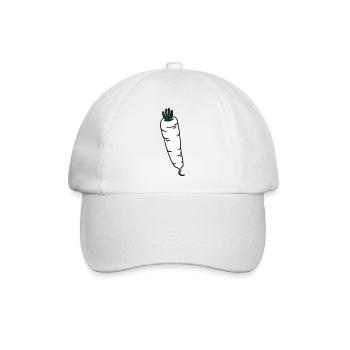 Rettich radish radis - Baseballkappe - Weiß/Weiß - Vorne
