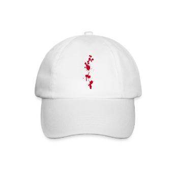 Blutflecke Spritzer Halloween Zombies OP-Saal Arzt - Baseballkappe - Weiß/Weiß - Vorne