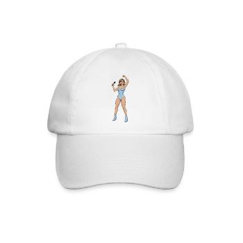 Sänger-Tänzer - Baseballkappe - Weiß/Weiß - Vorne