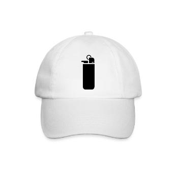 Cigarette Lighter  - Baseballkappe - Weiß/Weiß - Vorne
