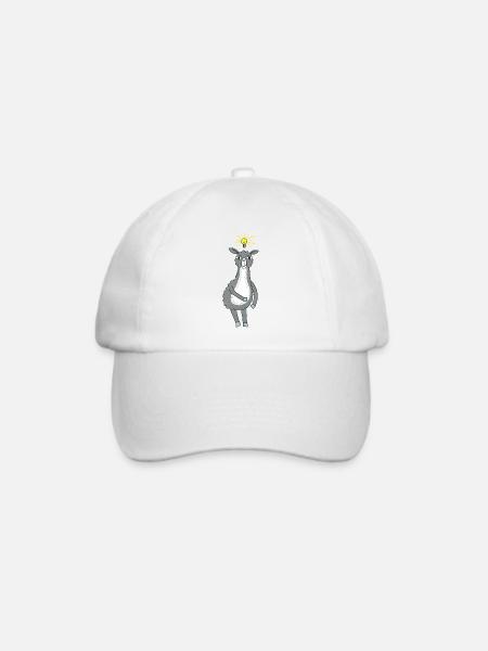 Lama hat eine Idee - Baseballkappe - Weiß/Weiß