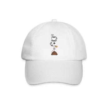 Kaffee Clope - Baseballkappe - Weiß/Weiß - Vorne