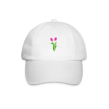Schöne Tulpen Pflanzenliebhaber Gift - Baseballkappe - Weiß/Weiß - Vorne
