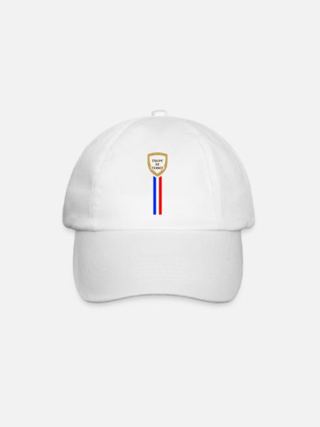 Französische Nationalmannschaft - Baseballkappe - Weiß/Weiß