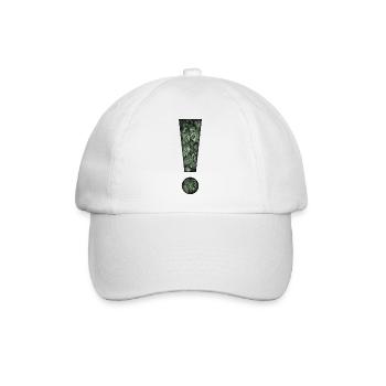 Ausrufezeichen tropische Pflanzen Dschungel - Baseballkappe - Weiß/Weiß - Vorne