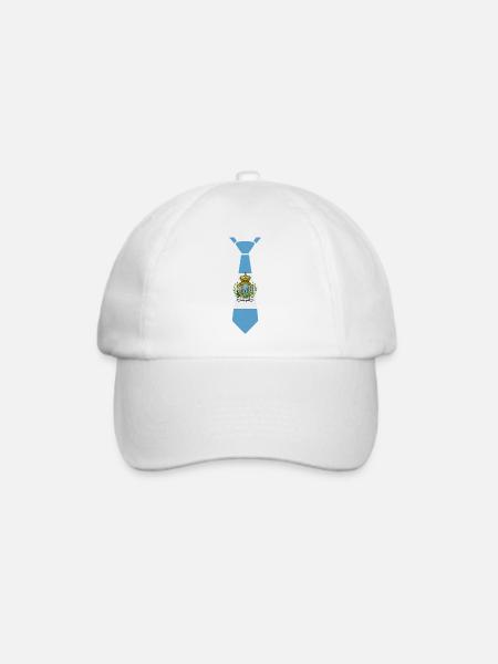 San Marino Tie – Flaggendesign - Baseballkappe - Weiß/Weiß