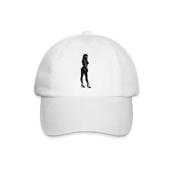 Noir Latex Femme Fatale - Baseballkappe - Weiß/Weiß - Vorne