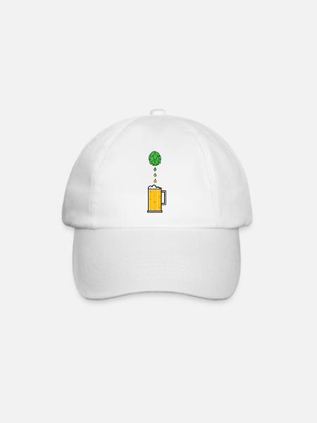 Hopfensaft - Baseballkappe - Weiß/Weiß