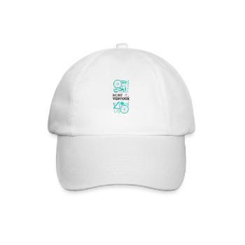 Ich kann nicht, ich habe den Mont Ventoux - Baseballkappe - Weiß/Weiß - Vorne