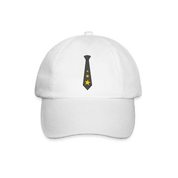 Krawatte mit Sternen - Baseballkappe - Weiß/Weiß - Vorne