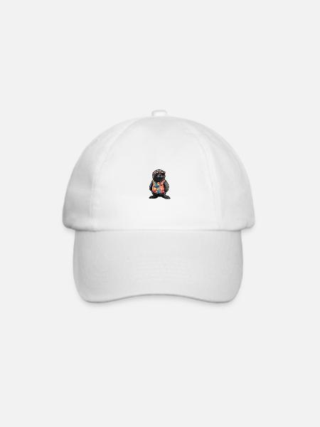 Robbe Tier Cool Sommer - Baseballkappe - Weiß/Weiß