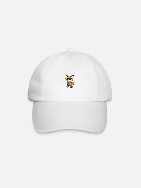 Fuchs Comic Cool Sommer - Baseballkappe - Weiß/Weiß