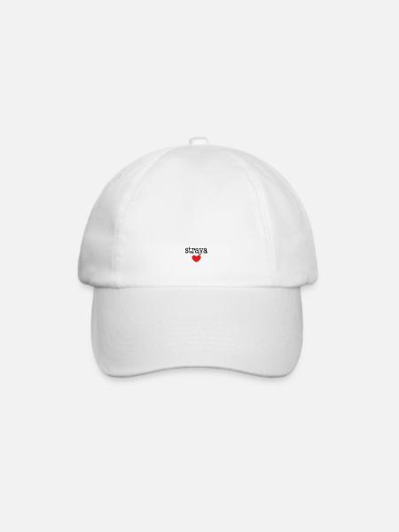straya with heart - Baseballkappe - Weiß/Weiß